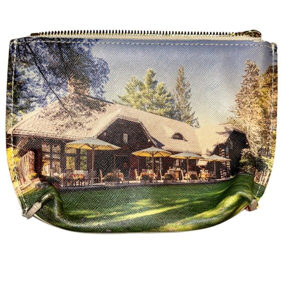 paj gamble mcm Postacrd print zipper pouch makeup bag - Picture 4 of 5